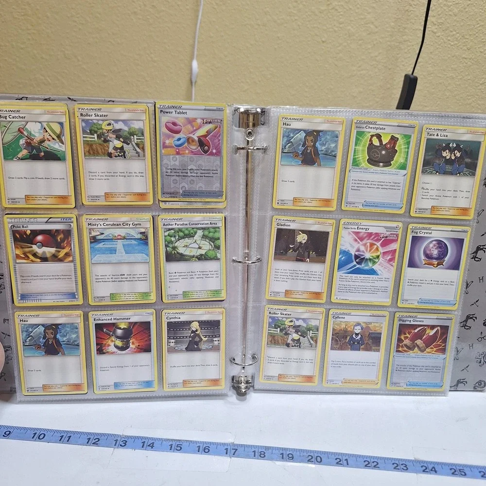 Pokémon TCG binder collection lot with approximately 171 cards from multiple set